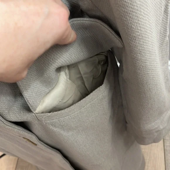 Zara overcoats winter collection wool double breasted tan collared trench 6 - Picture 3 of 8